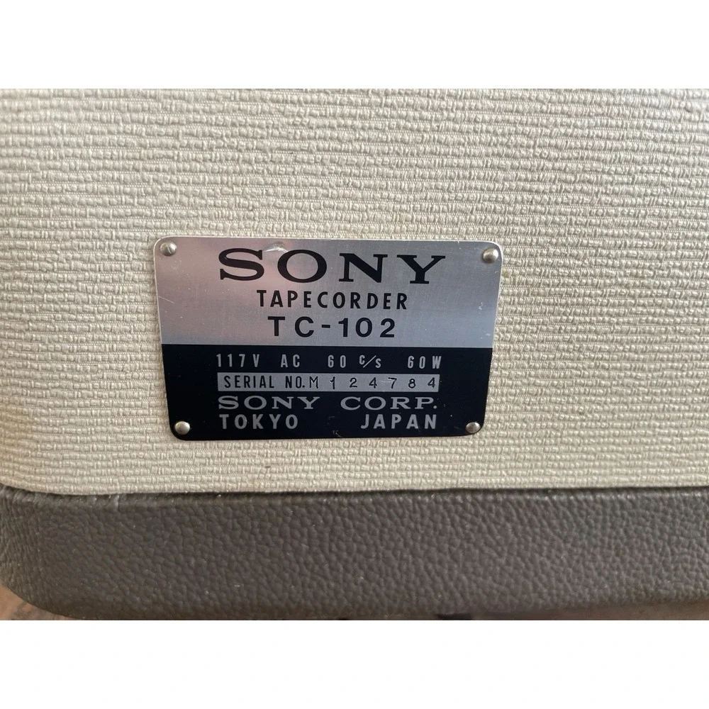 Sony TC-120 Reel To Reel Tape Recorder Parts Non Working As Is